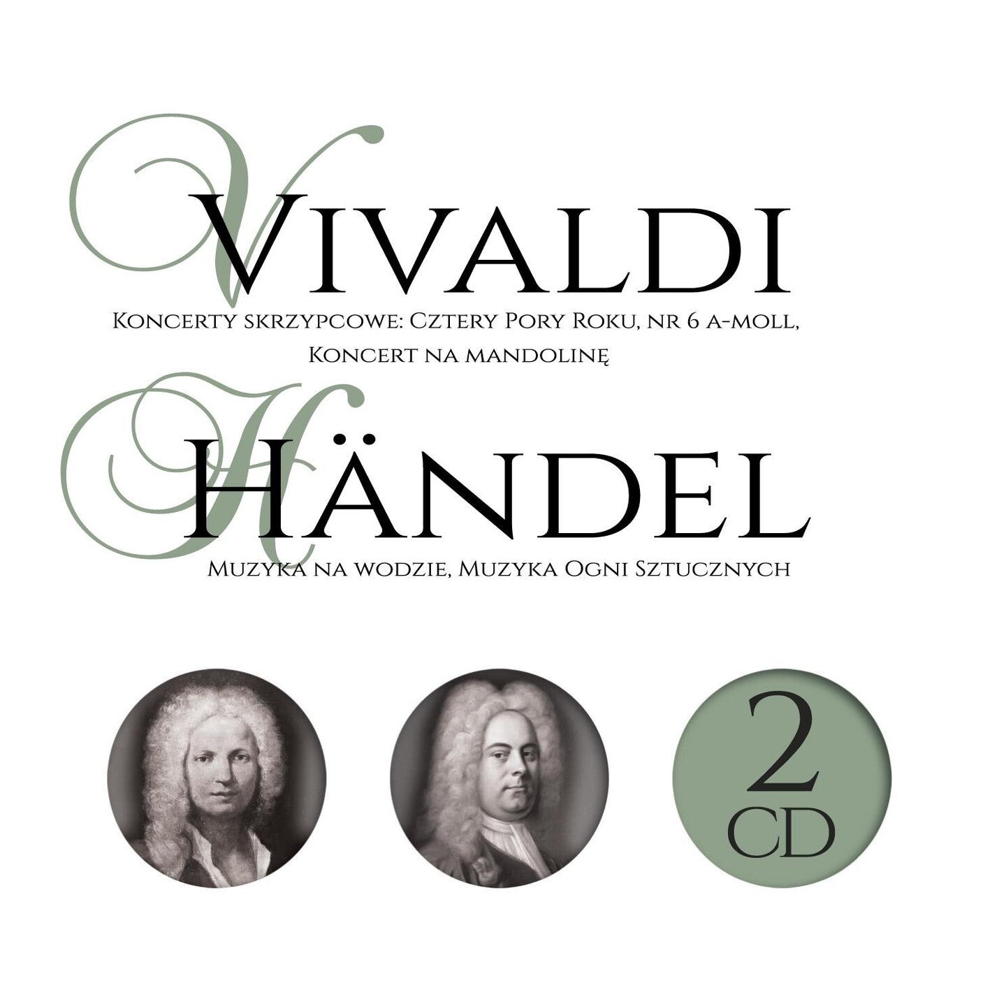 Pochette de : GRANDS COMPOSITEURS: CONCERTS DE VIOLON : LES QUATRE SAISONS, NO 6 A MINEUR, CONCERTO DE MANDOLINE - VIVALDI / HÄNDEL (CD)