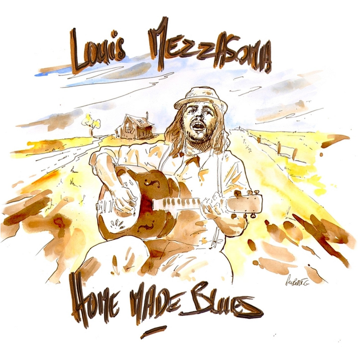 Pochette de : HOME MADE BLUES - LOUIS MEZZASOMA (CD)