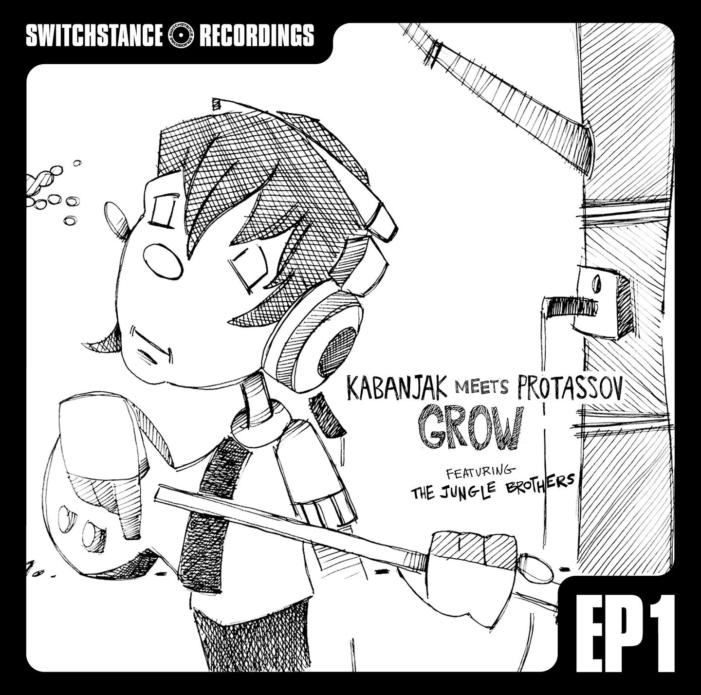Pochette de : GROW EP1 - KABANJAK (VINYLE 33T)