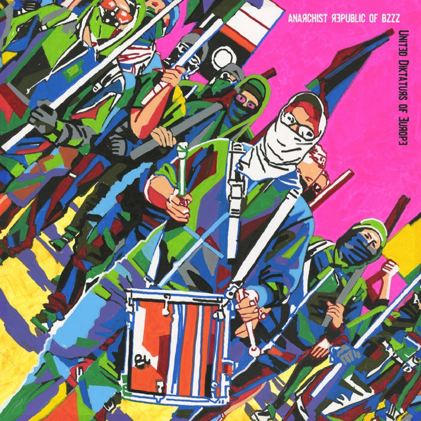 Pochette de : UNITED DIKTATURS OF EUROPE - ANARCHIST REPUBLIC OF BZZZ (VINYLE 33T)