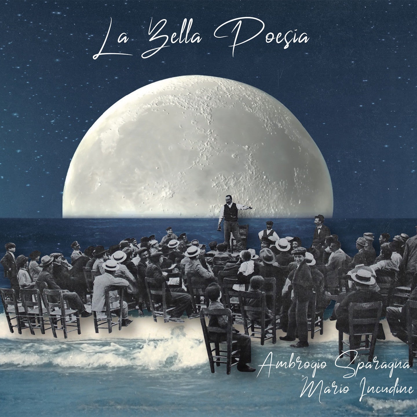 Pochette de :  LA BELLA POESIA  - AMBROGIO SPARAGNA / MARIO INCUDINE (CD)