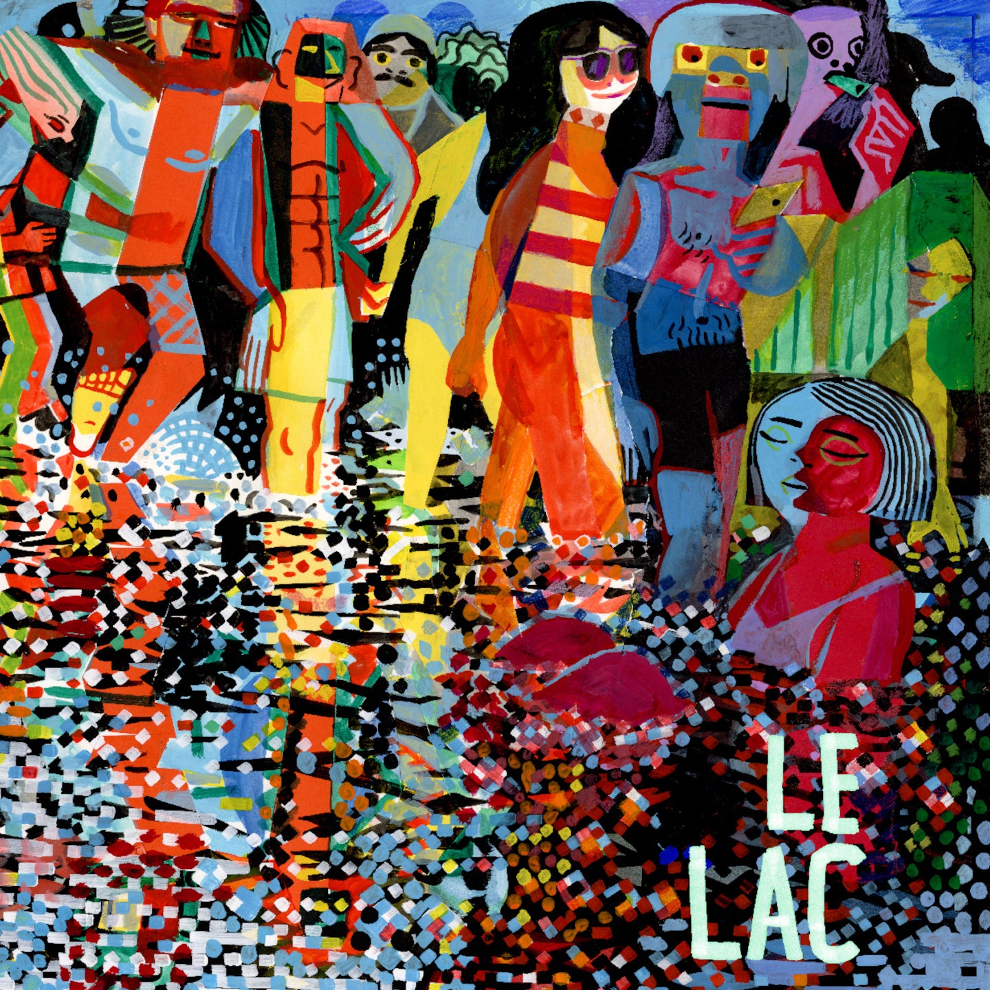 Pochette de : LE LAC - THE VERY BIG EXPERIMENTAL TOUBIFRI ORCHESTRA (DOUBLE VINYLE 33T)