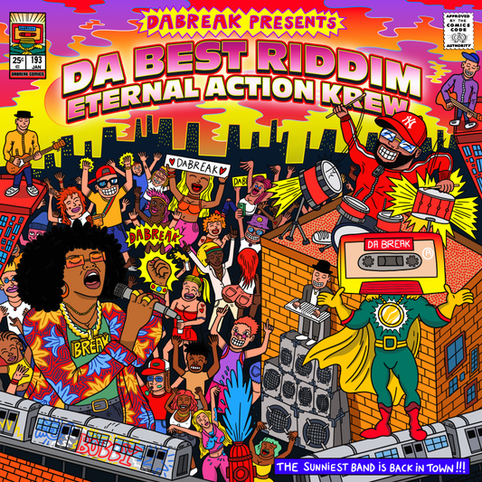 Pochette de : DA BEST RIDDIM ETERNAL ACTION KREW - DA BREAK (VINYLE 33T)