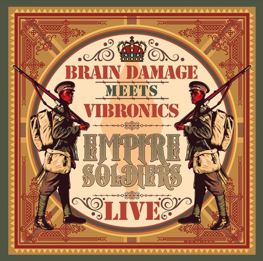 Pochette de : THE EMPIRE SOLDIERS LIVE - BRAIN DAMAGE MEETS VIBRONICS (DOUBLE VINYLE 33T)