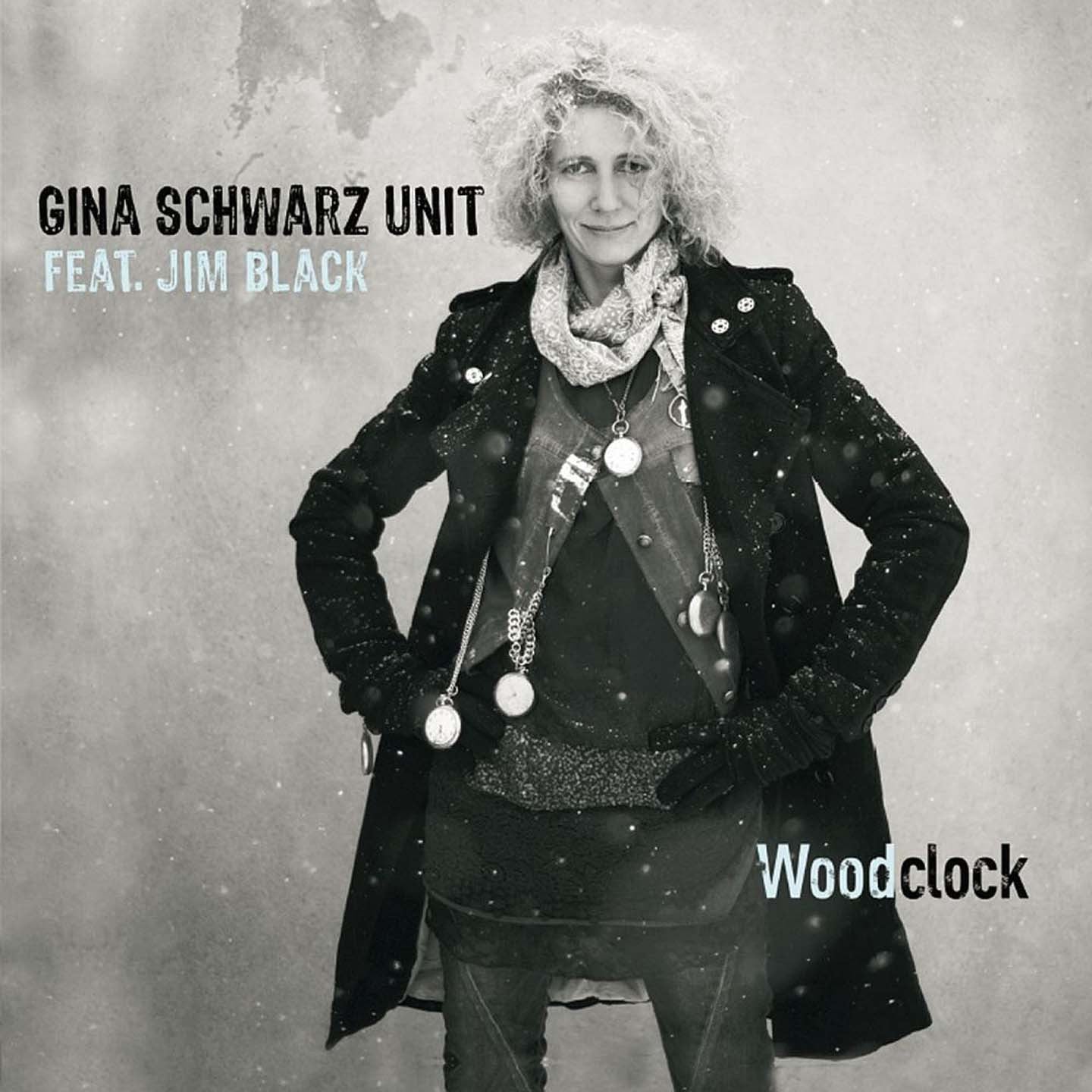Pochette de : WOODCLOCK - GINA SCHWARZ UNIT FEAT  JIM BLACK (CD)