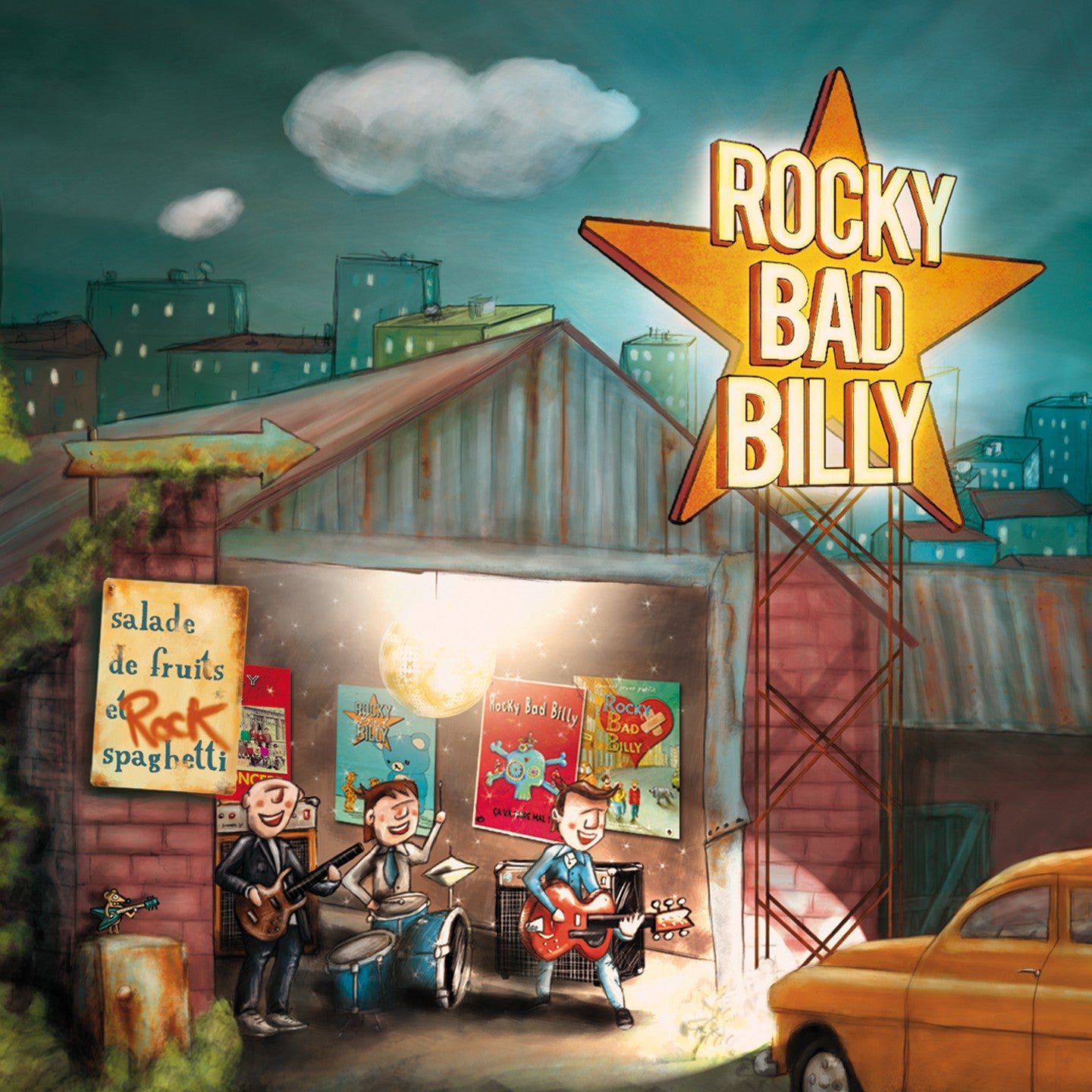 Pochette de : SALADE DE FRUITS ET SPAGHETTI - ROCKY BAD BILLY (CD)