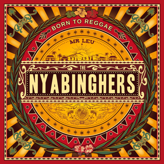 Pochette de : BORN TO REGGAE - MR LEU / THE NYABINGHERS (CD)