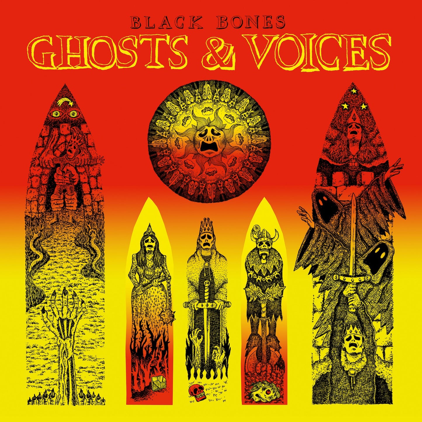 Pochette de : GHOSTS & VOICES - BLACK BONES (33T)