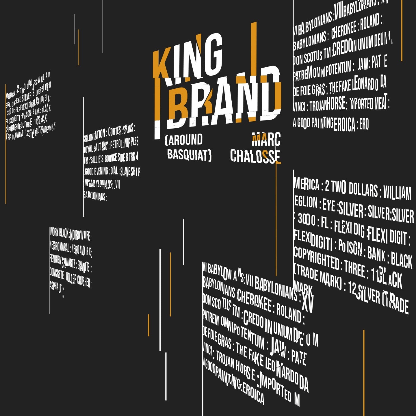 Pochette de : KING BRAND- AROUND BASQUIAT - MARC CHALOSSE (CD)