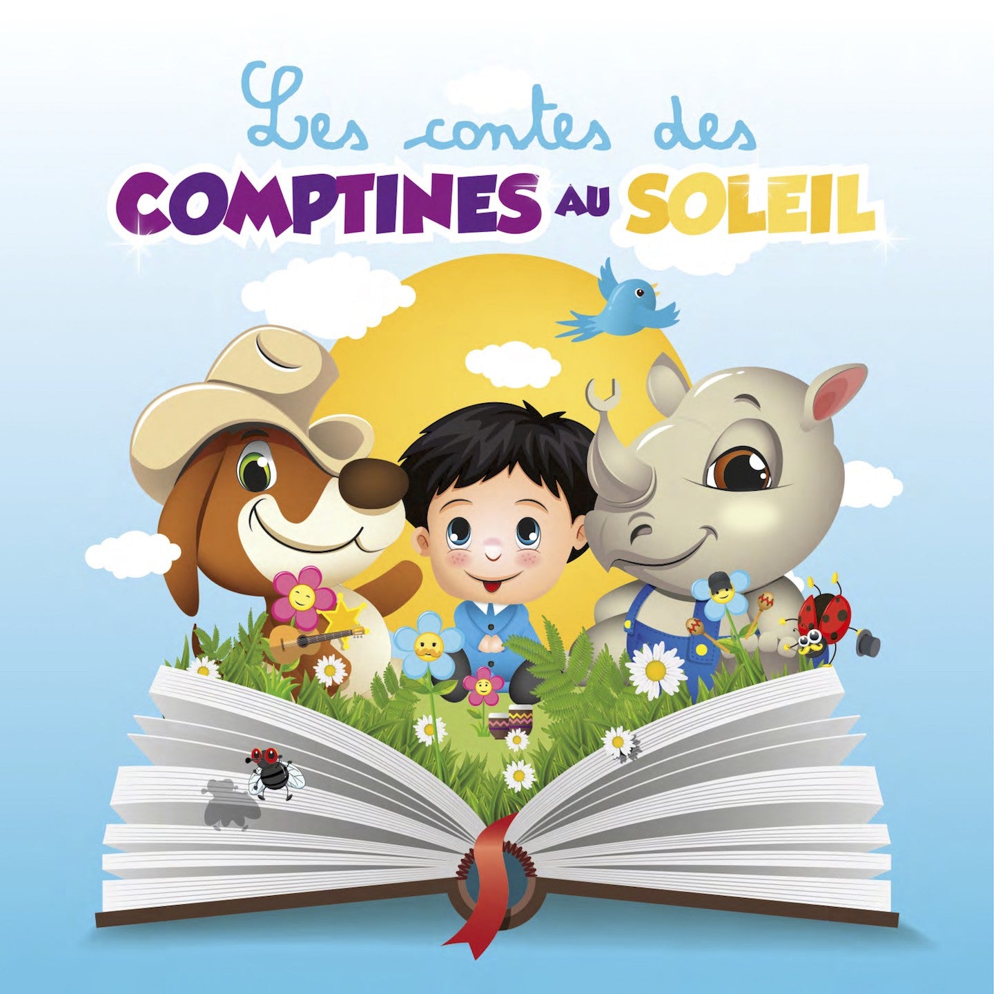 Pochette de : LES CONTES DES COMPTINES AU SOLEIL - COMPTINES AU SOLEIL (CD)