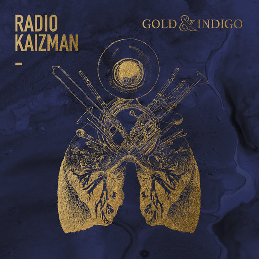 Pochette de : GOLD & INDIGO - RADIO KAIZMAN (DOUBLE VINYLE 33T)