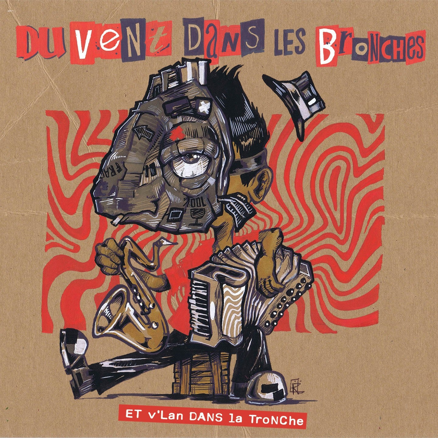 Pochette de : ET VL'AN DANS LA TRONCHE - DU VENT DANS LES BRONCHES (CD)