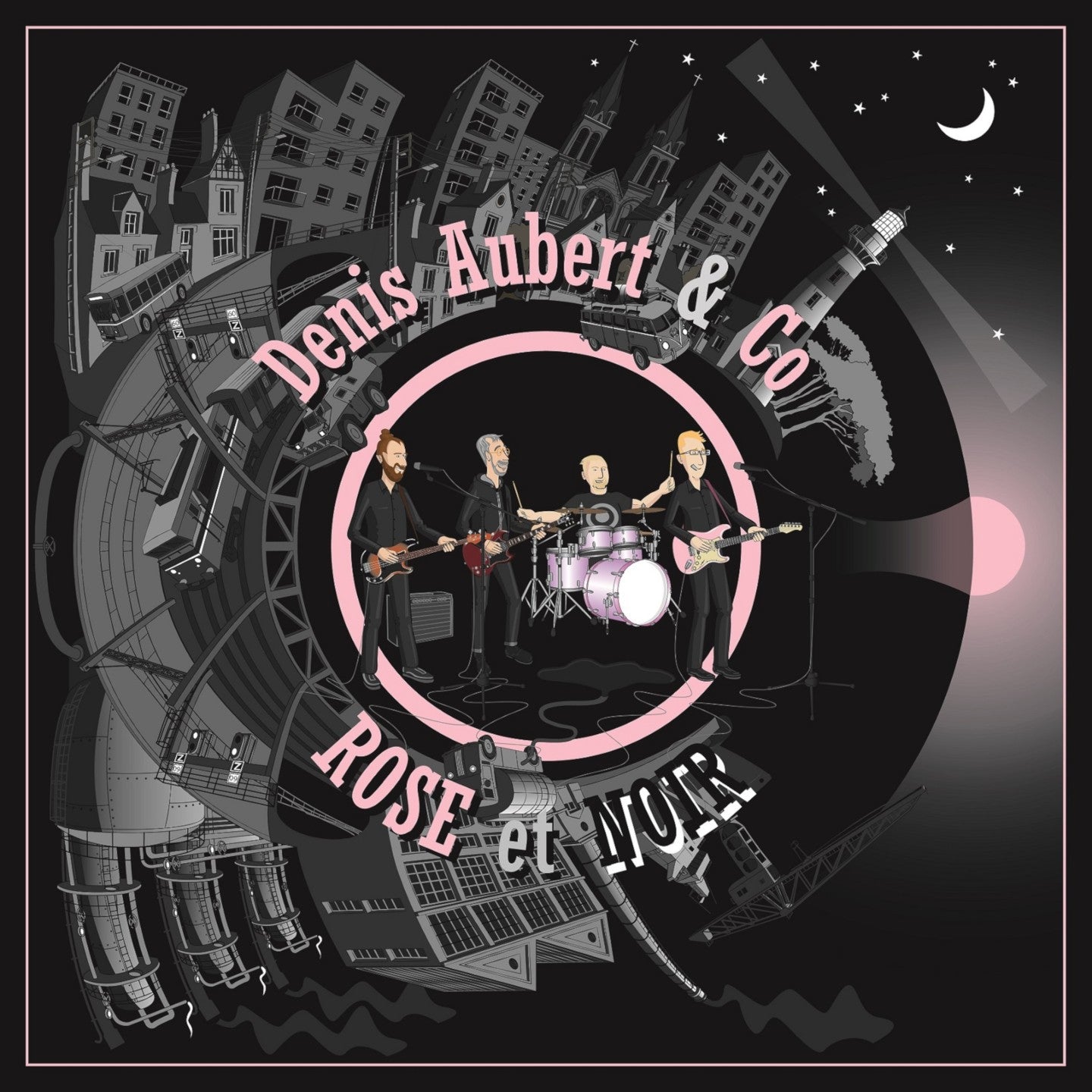 Pochette de : ROSE ET NOIR - DENIS AUBERT AND CO (CD)