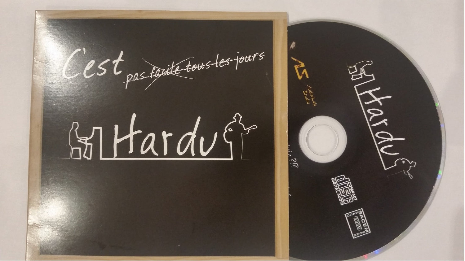 Pochette de : C'EST PAS FACILE TOUT LES JOURS - HARDU (CD)