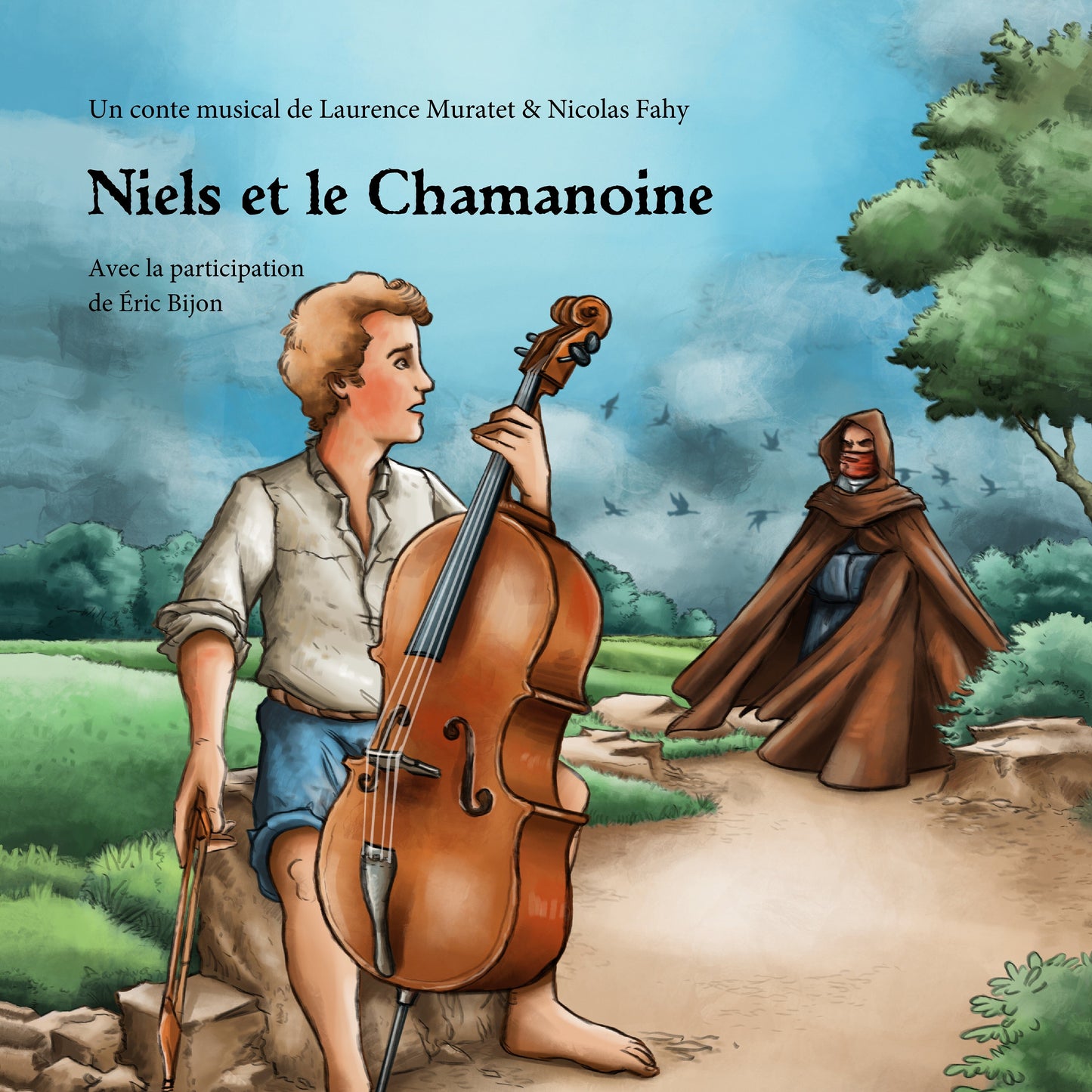 Pochette de : NIELS ET LE CHAMANOINE - LAURENCE MURATET   NICOLAS FAHY (LIVRE CD)