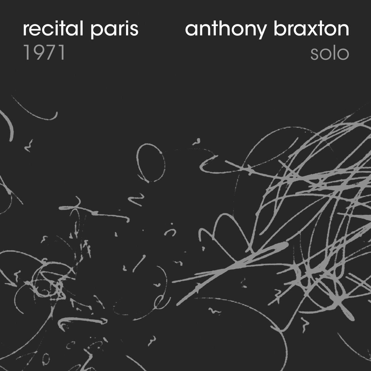 Pochette de : RECITAL PARIS 1971 - ANTHONY BRAXTON (CD)