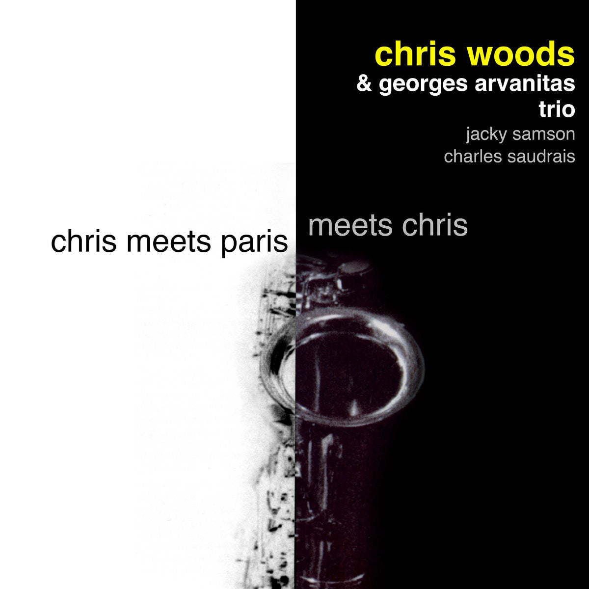 Pochette de : CHRIS MEETS PARIS MEETS CHRIS - CHRIS WOODS / GEORGES ARVANITAS TRIO (CD)