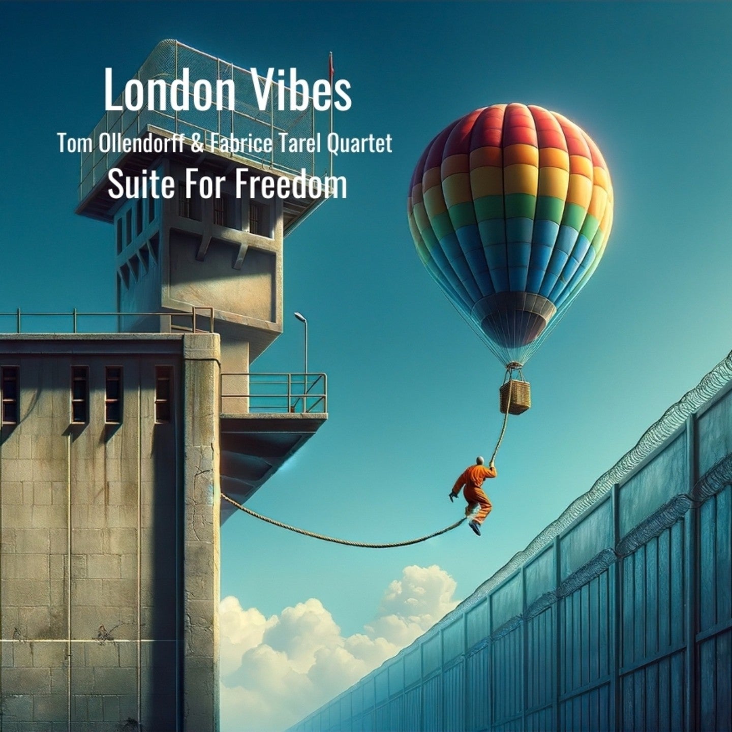 Pochette de : SUITE FOR FREEDOM - LONDON VIBES : TOM OLLENDORFF / FABRICE TAREL QUARTET (CD)