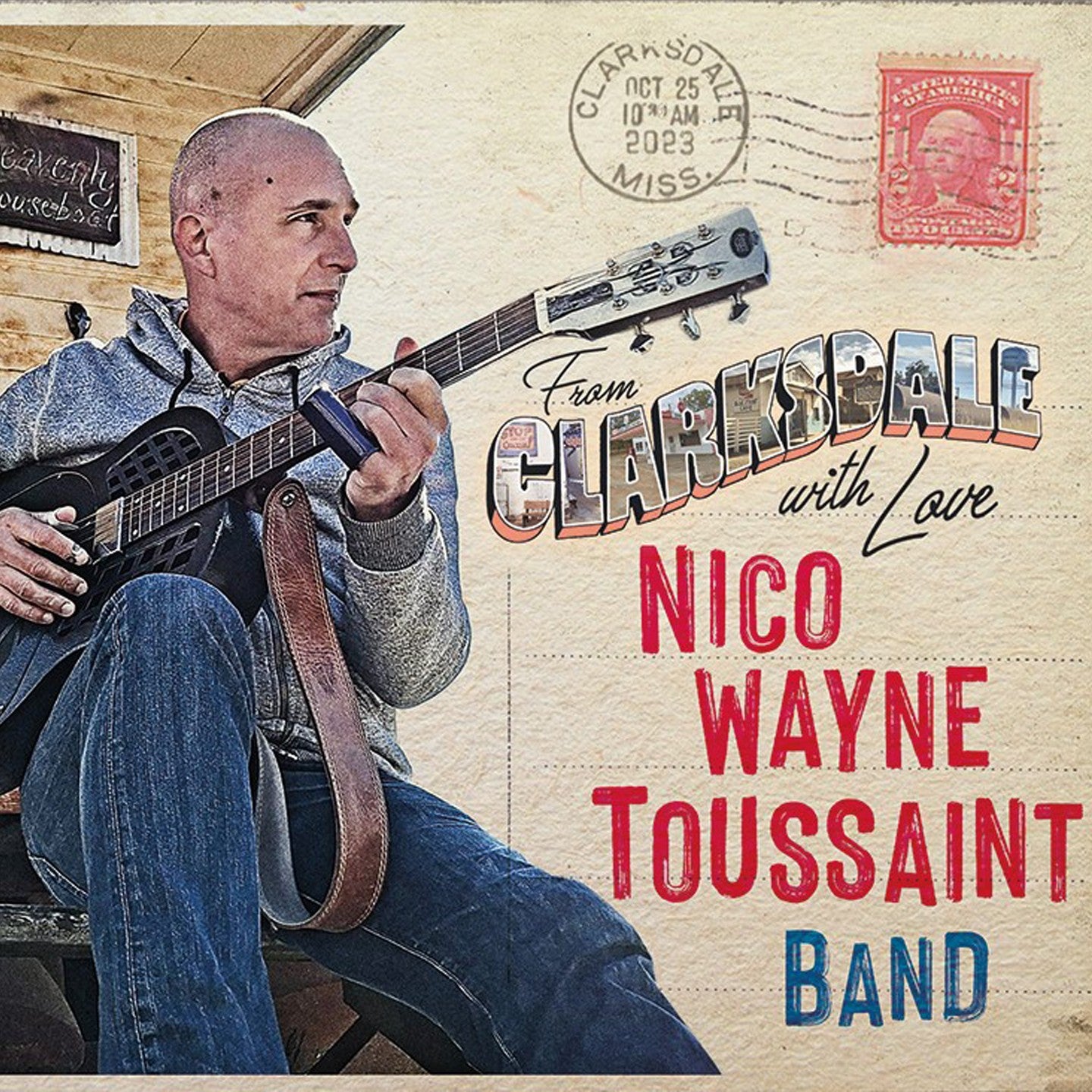 Pochette de : WITH LOVE FROM CLARKSDALE - NICO WAYNE TOUSSAINT (CD)